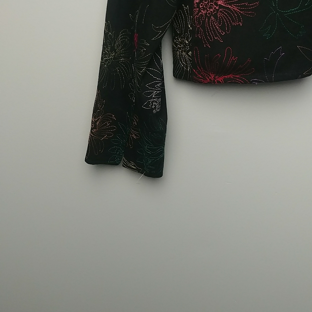 Alex Kim Colorful Button Down Jacket With Shell Buttons - Picture 7 of 10